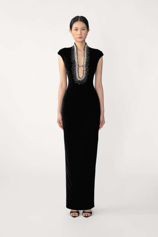 Lenora Velvet Gown